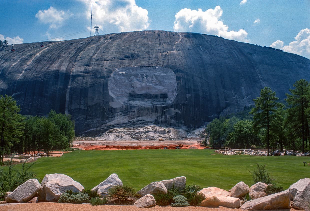 Therapy in Stone Mountain GA - Photo of the carved side of Stone Mountain in Georgia
